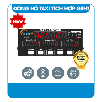 Đồng hồ taxi Skybox M8